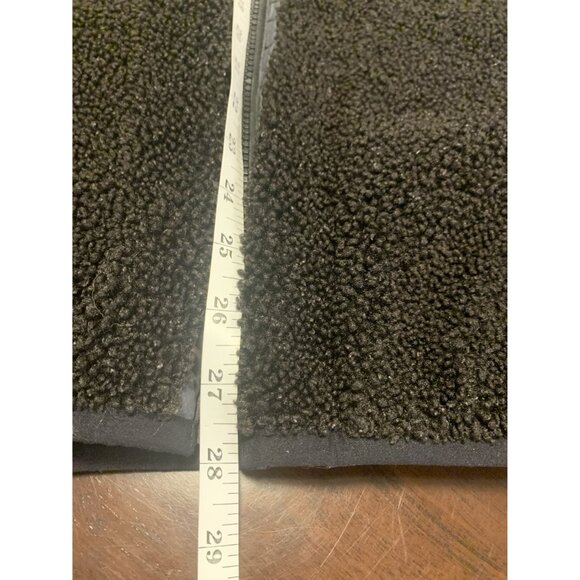 Abercrombie & Fitch L Black Sherpa Full-Zip Vest Casual Y2K - Picture 6 of 7